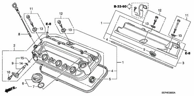 Cylinder Head Cover (-'06) for 2004 Acura TL #0