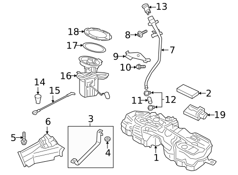 Fuel System Components for 2019 Volvo XC90 #0