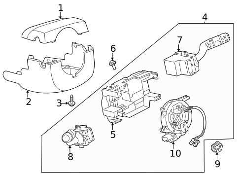 Shroud, Switches & Levers for 2023 Land Rover Range Rover Velar #0