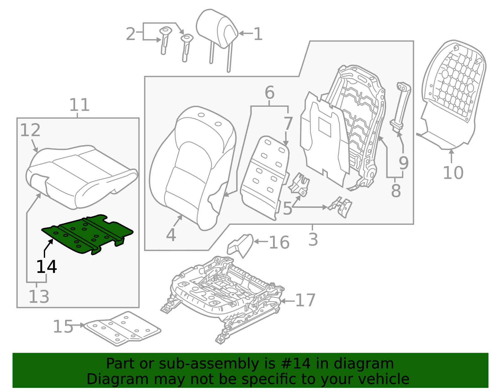 88345 R0000 Hyundai Seat Heater Pad - OEM Heating Element - Part #88345-D3100 ...
