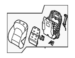 88304D3310Y9R - : Seat Back Assembly for Hyundai Image
