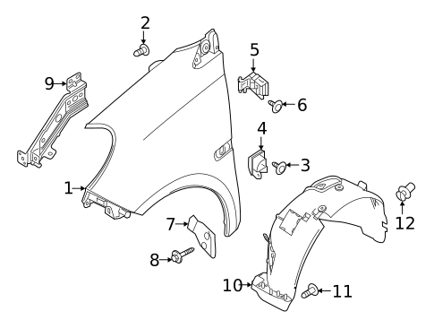 Fender & Components for 2019 Smart EQ fortwo #0