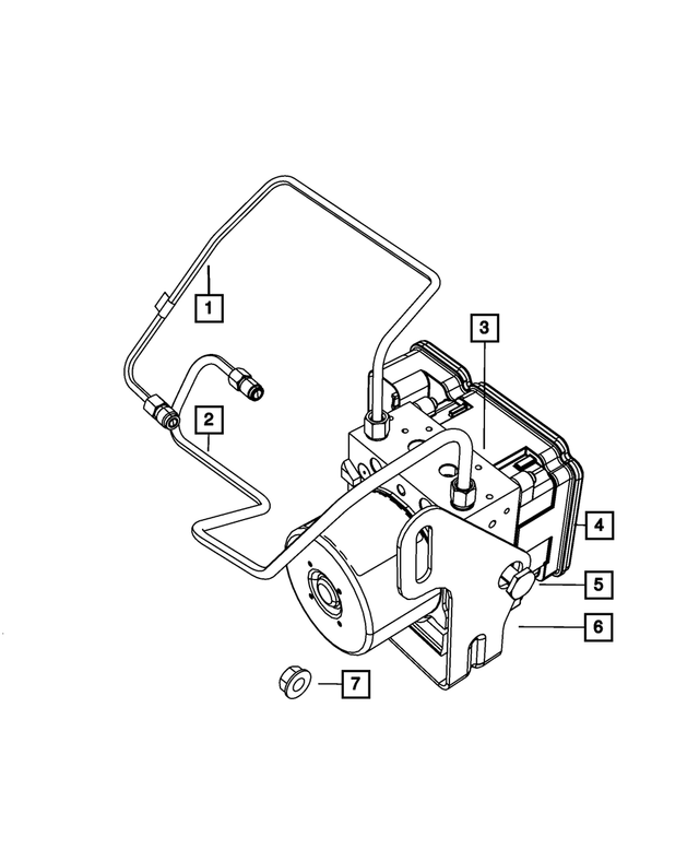 68085397AB - Brakes: Anti-lock Brake Control Unit for Mopar Image