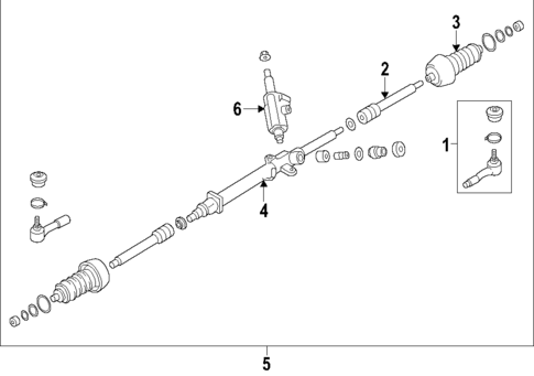 Steering Gear & Linkage for 2004 Subaru Outback #1