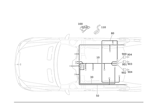 Cable Harness for Roof for 2012 Mercedes-Benz S400 #0