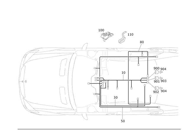 2214406606 - Electrical Equipment and Instruments: Electrical Wiring Harness for Mercedes-Benz Image image