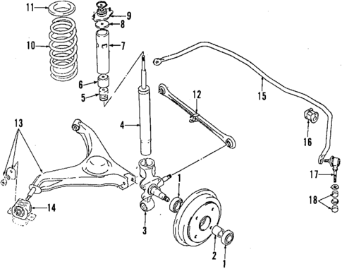 Rear Suspension for 1996 Suzuki Swift #0