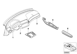 51457895813 - Retrofitting / Conversion / Accessories: Decorative Strip, Alum., I-Panel, Left for BMW Image