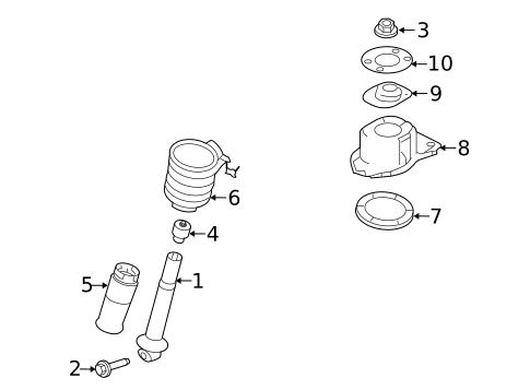 Struts & Components for 2009 Ford Taurus #1