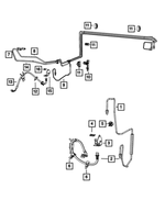 5140865AA - Brakes: Brake Hose Bracket for Mopar Image