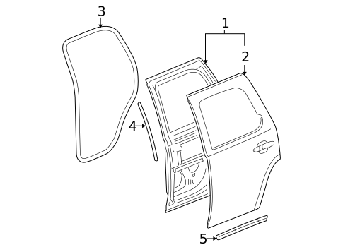 Door & Components for 2012 Cadillac Escalade #0
