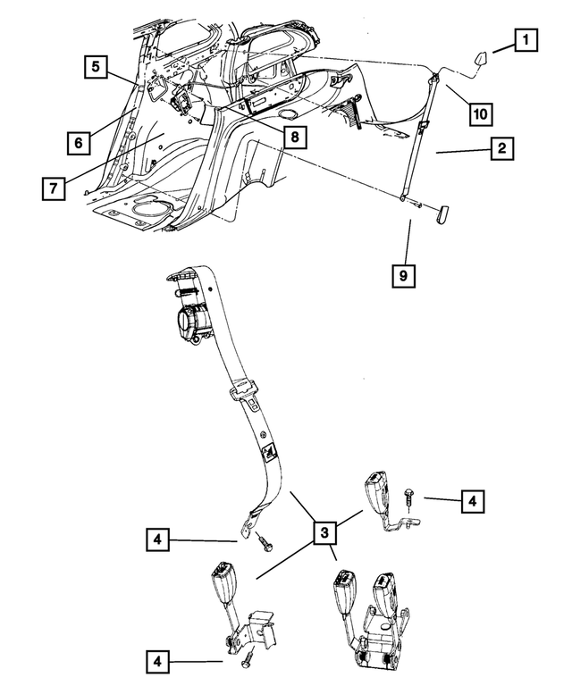 « 6036476AA – Interior Trim : Vis pour Mopar Image »