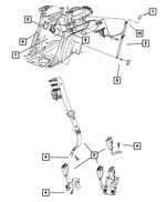 6036259AA - Restraints: Hex Head Bolt for Chrysler: Pacifica, Town &amp; Country, Voyager | Dodge: Caravan, Grand Caravan | Ram: C/V Image