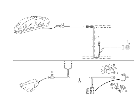 Cable Harness Belt Warning and Belt Warning Device for 1997 Mercedes-Benz C280 #0
