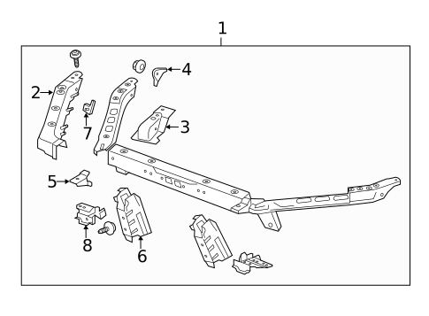 Radiator Support for 2014 Cadillac ATS #0