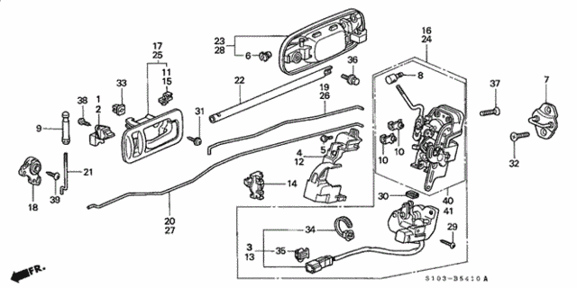Rear Door Locks for 2001 Honda CR-V #0