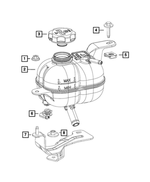68238828AB - Cooling: Coolant Bottle Bracket for Mopar Image