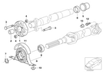 26111229360 - Prop Shaft: Universal Joint for BMW Image