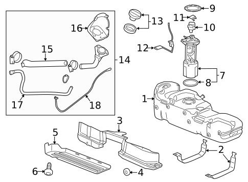 Fuel Pumps & Related Components for 2016 GMC Sierra 2500 HD #0