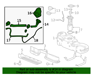 2011-2019 GM Fuel Tank Filler Pipe 84327857 | TascaParts.com