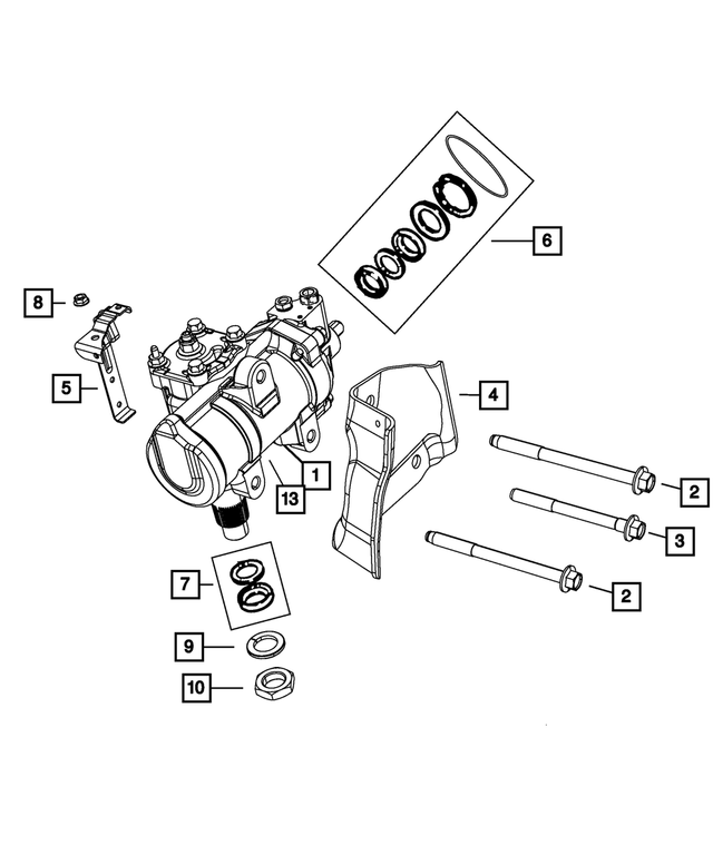 5154354AA - Steering: Steering Gear Bracket for Mopar Image