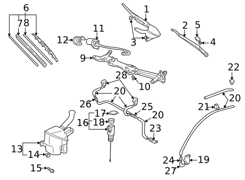 Wipers for 2001 Toyota Prius #0