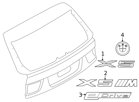 Exterior Trim - Lift Gate for 2017 BMW X5 #0