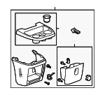 15948419 - Body: Console for Chevrolet: Express 1500, Express 2500, Express 3500 | GMC: Savana 1500, Savana 2500, Savana 3500 Image
