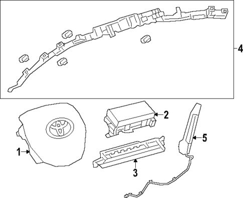 Air Bag Components for 2025 Toyota Crown #0