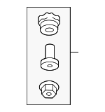 4H0698649 - Electrical: Mount Bracket Hardware Kit for Audi Image