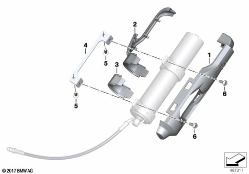 Spring Strut, Mounted Parts for 2022 BMW-Motorrad F 900 XR #1