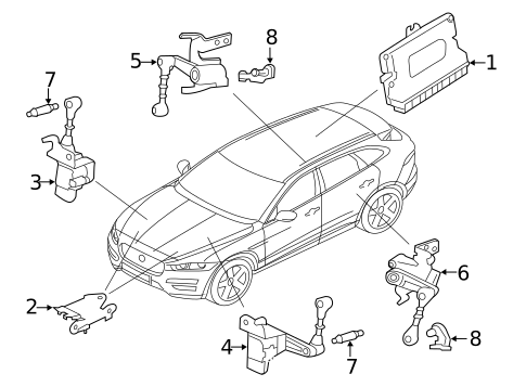 Ride Control Components for 2020 Jaguar F-Pace #0