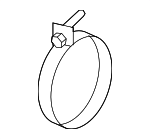 1471180006B - Engine: Engine Air Duct Clamp for Hyundai: Accent, Elantra, Elantra Coupe, Elantra GT, Kona, Santa Fe Sport, Sonata, Tiburon, Veloster Image
