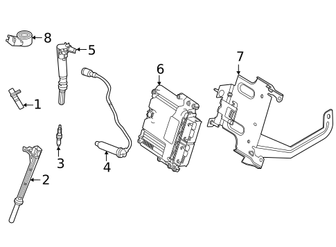 Ignition Wire & Related Components for 2018 Ford E-350 Super Duty #0
