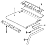 8941982830 - : Roof Rail for Isuzu Image