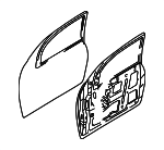 4S4Z6120124AB - Body: Door Shell for Ford: Focus Image