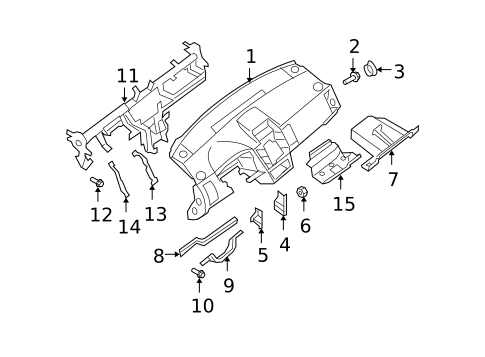 Instrument Panel for 2010 Nissan Sentra #0