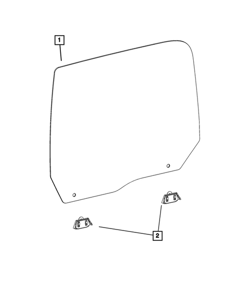 Glass and Interior Rearview Mirror for 2023 Ram 2500 #3