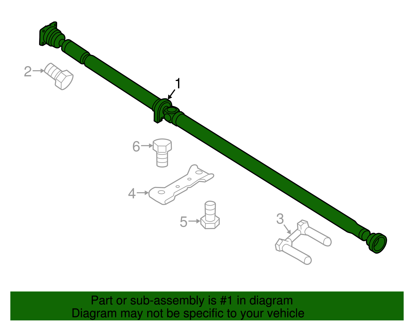 2008-2015 Ford Drive Shaft 8G1Z-4R602-B | TascaParts.com