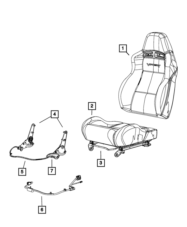 1HX571X9AA - : Front Seat Cushion, Left for Mopar Image