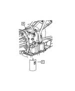 4593575AA - 42RLE; 4-Speed; Automatic Transmission: Transmission Shield for Chrysler: 300 | Dodge: Challenger, Charger, Magnum Image