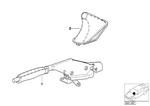 34412227557 - Individual Equipment: Leather Handbrake Lever, Walk-Nappa for BMW Image