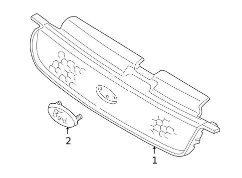 Grille Panel for 2006 Ford Escape #0