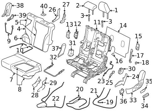 Second Row Seats for 2023 Subaru Ascent #0