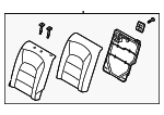 89300A7510KKF - Body: Seat Back Assembly for Kia: Forte, Forte Koup Image