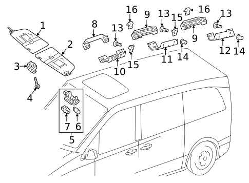 Headliner for 2017 Mercedes-Benz Metris #0