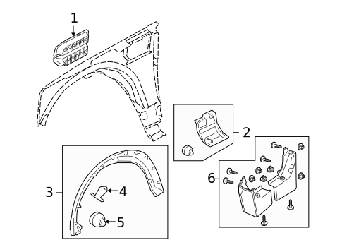 Exterior Trim - Fender for 2007 Land Rover LR3 #0