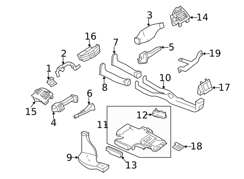 Ducts for 2011 Mercedes-Benz CL600 #0