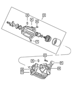 4809868AC - Rear Axle: Rear Axle Bdorc/viscous Unit Kit for Mopar Image