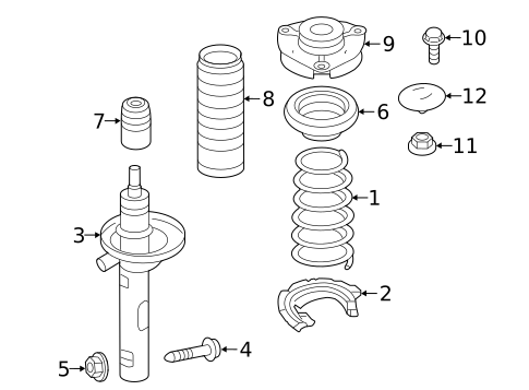 Struts & Suspension Components for 2019 Volkswagen Tiguan #5